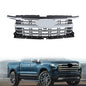 Solid Spare New Chrome Plastic Front Bumper Grille For Chevy Silverado 1500 LTZ 2022-2024
