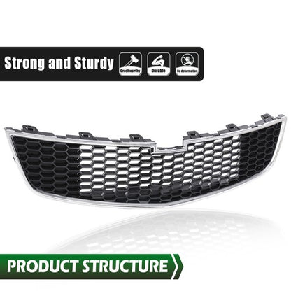 Solid Spare Fit For 11-14 Chevrolet Cruze Front Bumper Lower Grill Honeycomb Grille