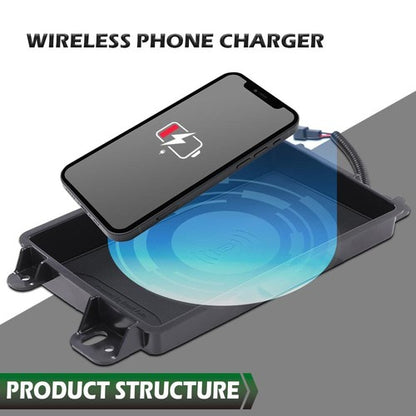 Solid Spare Fit For 2009-2014 Ford F150 Truck Center Console Wireless Phone Charging Pad Kit