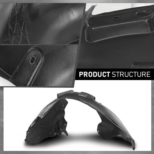 Solid Spare Front Fender Liner Splash Shield Fit For 2009-2017 Audi Q5 SQ5 Left+Right Side
