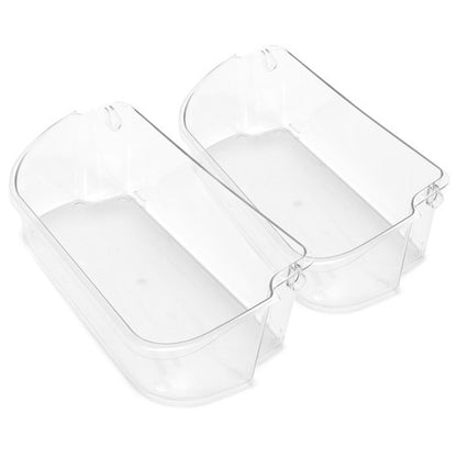 Solid Spare 2 Pack Refrigerator Top Door Bin Shelf For Frigidaire 240356402 AP2549958