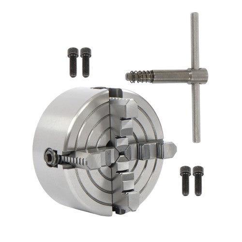 Solid Spare K72-125 5" Lathe Chuck 4-Jaw Reversible - Independent Wood Turning