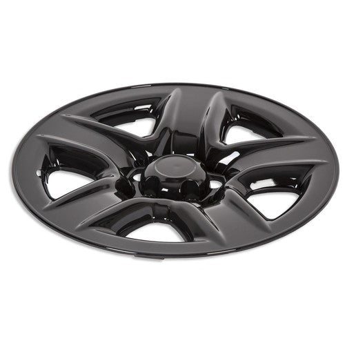 Solid Spare 4 17" Black Wheel Skins Hub Caps Full Rim Skin Covers For Toyota RAV4 2006-2012