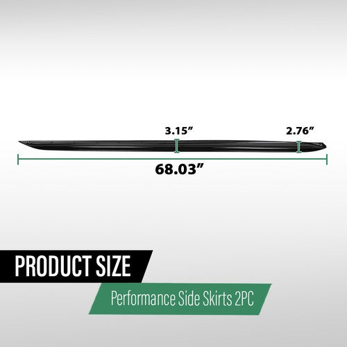 Solid Spare Fit For 2019-2023 BMW 3 Series G20 330i M Sport Side Skirts Body Kit Gloss Black