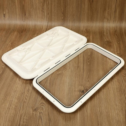 Solid Spare 2Pk Deck Marine Access Hatch & Lid 24" x 14" Boat Hatch Handle Marine Caravan RV