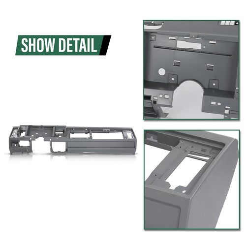 Solid Spare Fit For 1988-1994 Chevy GMC C/K Truck Suburban Blazer Dashboard Dash Core Gray