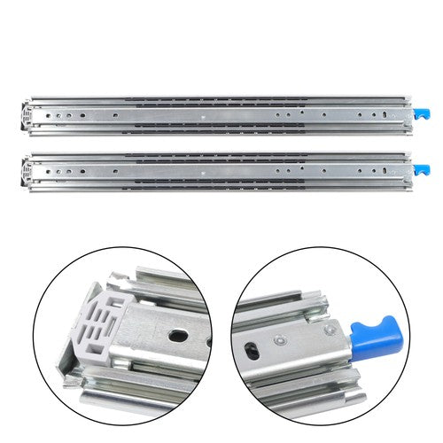 Solid Spare 1 Pair With Lock Heavy Duty Drawer Slides 28 Inch 500 Lbs Extension Rails Rail