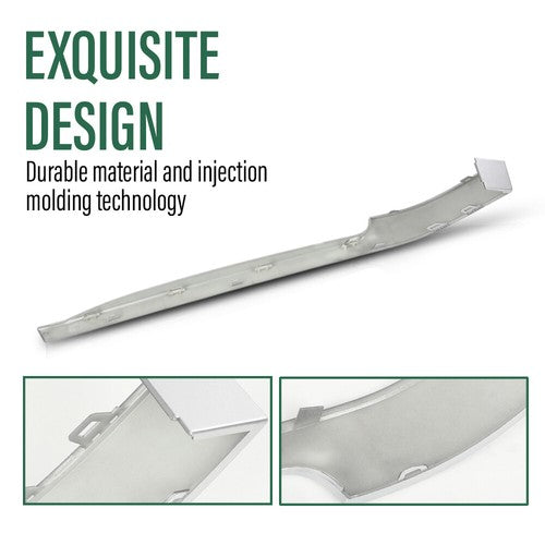 Solid Spare Fit For 13-22 Land Rover Range Rover Rear Bumper Right Side Cladding Trim Silver