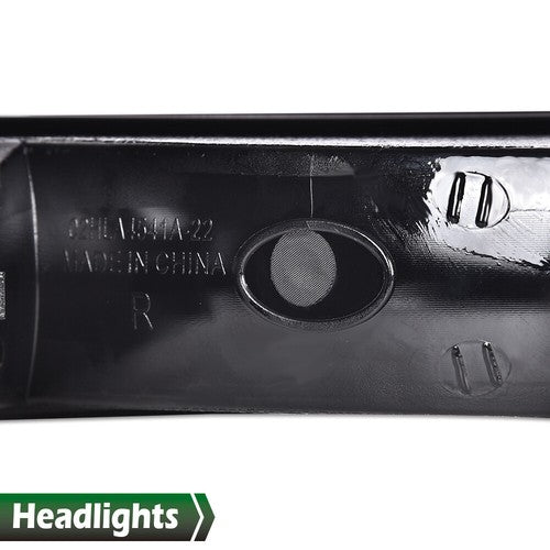 Solid Spare LED DRL Clear Chrome Headlights+Bumper Lamps Fit For 1999-2007 GMC Sierra/Yukon