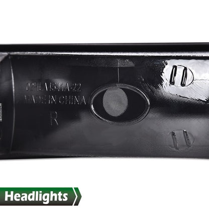 Solid Spare LED DRL Clear Chrome Headlights+Bumper Lamps Fit For 1999-2007 GMC Sierra/Yukon