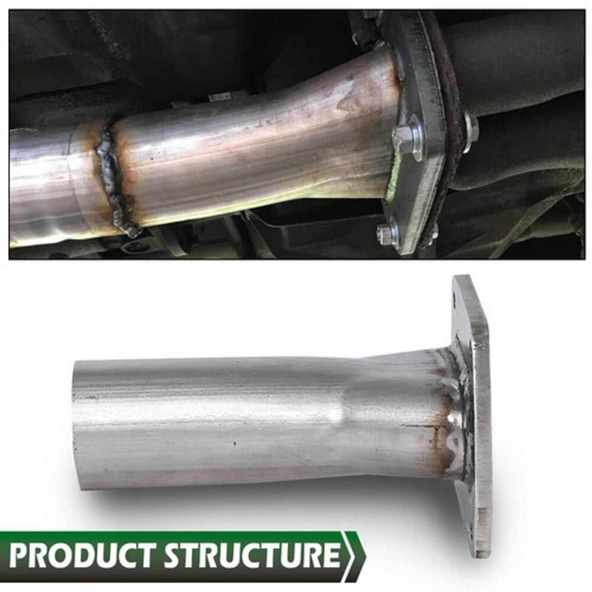 Solid Spare Fit For 87-99 Ford F250 F350 E250 E350 5.8L Catalytic Converter Repair Flange