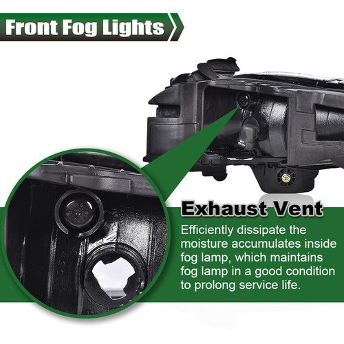 Solid Spare Fit For 2011-2013 Hyundai Sonata Yellow Front Bumper Fog Lights Driving Lamps