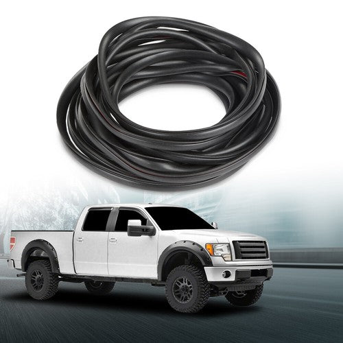 Solid Spare 18ft Universal Fender Flare Edge Trim Fender Flare Wheel Arch Rubber Seal