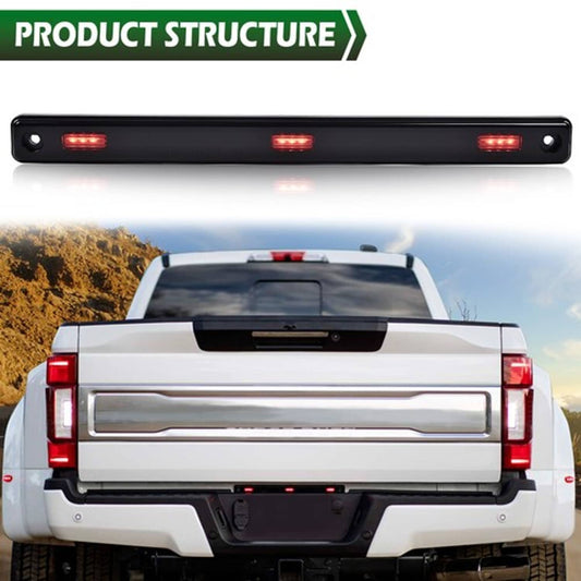 Solid Spare Fit For 2017-2022 Ford Super Duty Dually DRW Center Rear Red Marker Lamp Light