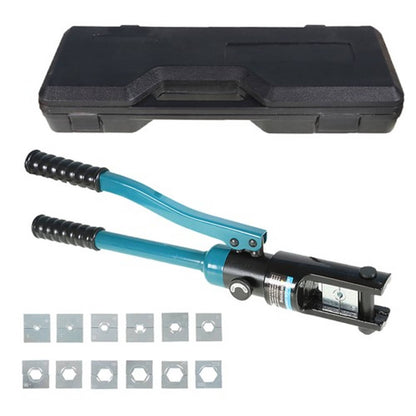 Solid Spare New 16T+13Mold Hydraulic Clamp Wire Crimper Battery Cable Crimping Tool