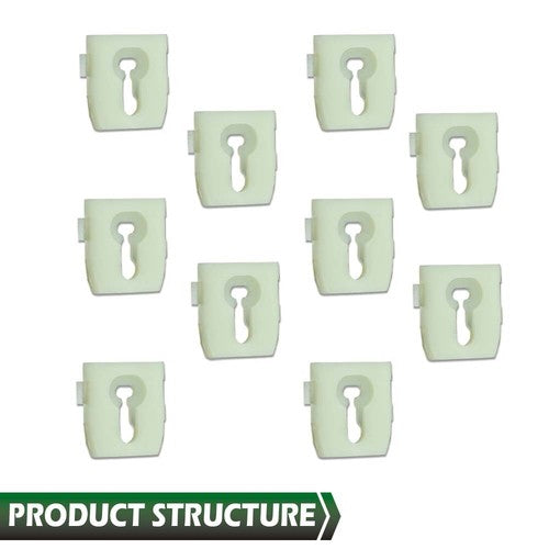 Solid Spare 10Pcs Fit For 1973-1979 Ford Pickup Truck Body Side Belt Molding Trim Clips