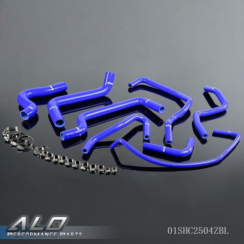 Solid Spare Blue Silicone Radiator Hose Clamps Pipe Kit Fit For Fiat Turbo Coupe 2.0 20V GT
