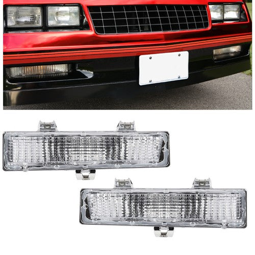 Solid Spare New FITS 1981-1988 Monte Carlo SS Front Park and Turn Signal Light Set