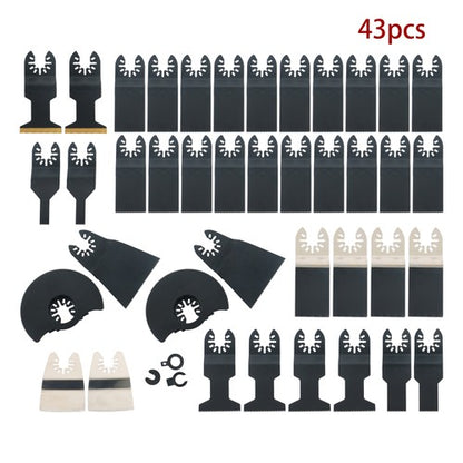 Solid Spare 43 PCS Oscillating Saw Blades, Premium Multitool Kit for Wood/Metal/Plastics