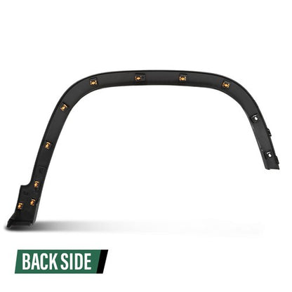 Solid Spare Front Fender Flare Wheel Arch Trim Fit For 2019-2023 Jeep Cherokee Left Side