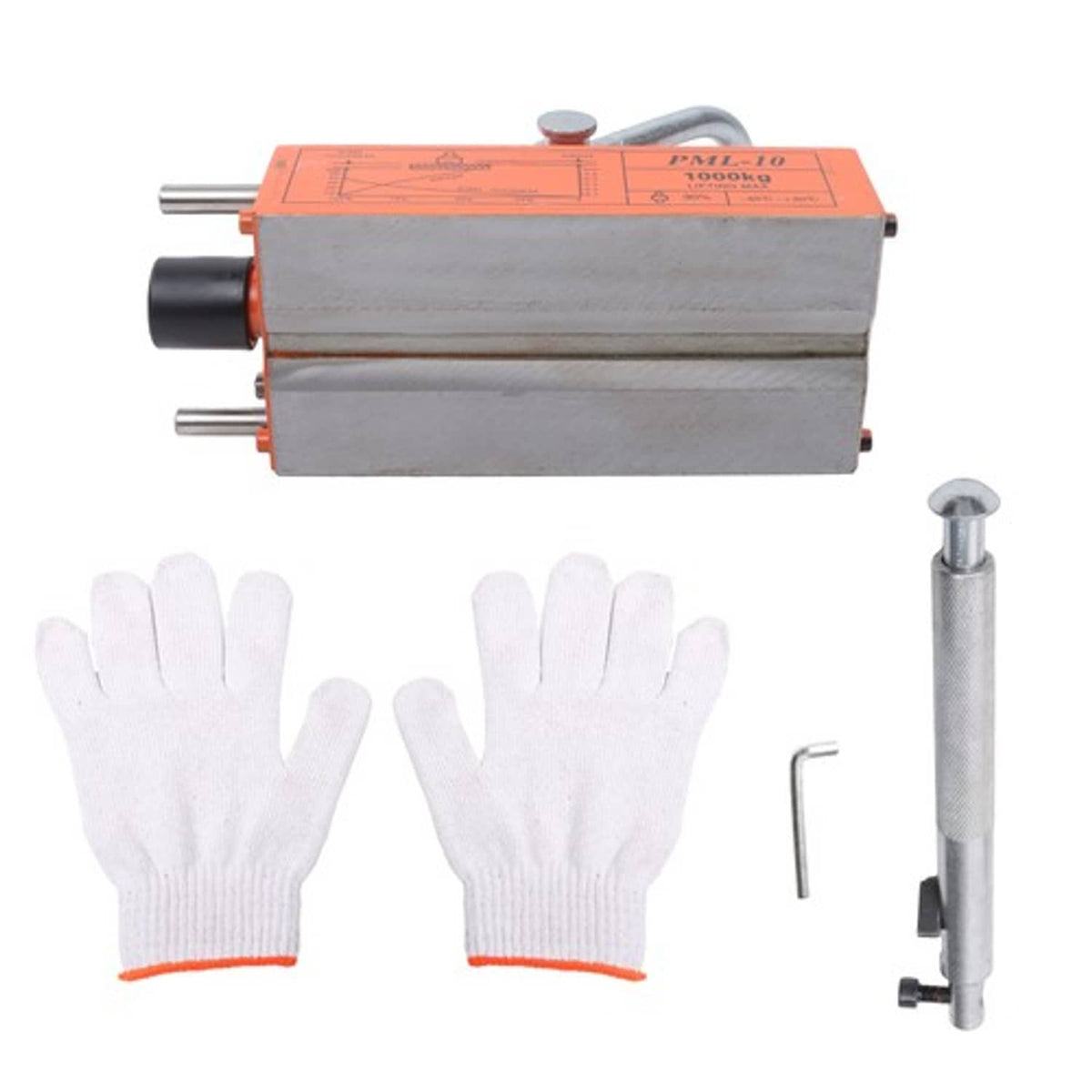 Solid Spare Neodymium Hoist 2200Lbs/1000kg Magnetic Lifter Lifting Magnet 2 Safety Factor