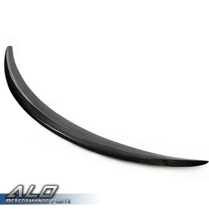 Solid Spare Rear Trunk Spoiler Wing Carbon Look Fit For 2015-2020 Benz W205 C-Class C63 AMG
