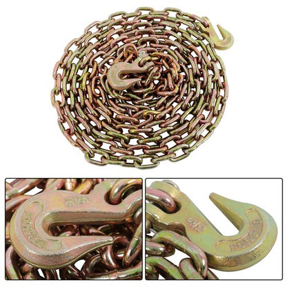 Solid Spare Tow Chain Binder Tie Down Flatbed Truck Trailer Chain 5/16" x 20' G70