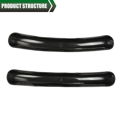 Solid Spare 2x Carbon Fiber Look Car Steering Wheel Booster Cover Non-Slip Accessories Black