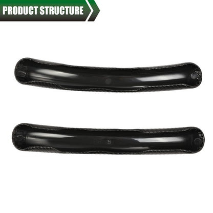 Solid Spare 2x Carbon Fiber Look Car Steering Wheel Booster Cover Non-Slip Accessories Black