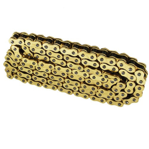 Solid Spare ATV Motorcycle 525 Pitch 120 Links With O-Ring Drive Chain Gold Color 525-120