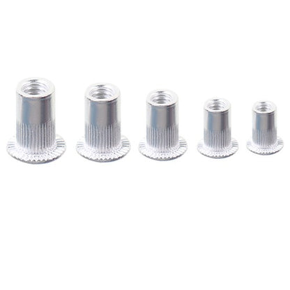 Solid Spare 300 Pcs Aluminum Rivet Nut Rivnut Nutsert Kit 150pcs Metric + 150pcs SAE