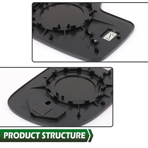 Solid Spare Mirror Glass Power Heated LH RH Pair Fit For Chevy Silverado GMC Yukon Avalanche