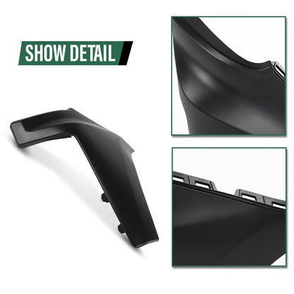Solid Spare For 2019-2022 Chevy Silverado 1500 Front Bumper End Cap Extension Trim LH