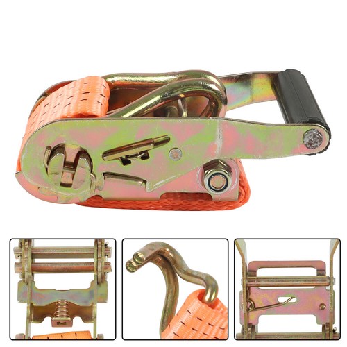 Solid Spare 10pc 1.5"x15' Ft Ratchet Tie Down Cargo Straps J Hooks Heavy Duty Tie Downs NEW