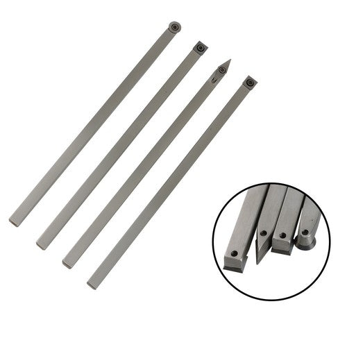 Solid Spare 6Pcs Carbide Lathe Lathe Turning Tool Set For Lathe Finisher, Rougher & Detailer