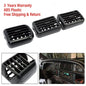 Solid Spare For 1998-2002 Dodge Ram 1500 2500 3500 3PC A/C Air Heater Dash Bezel Vents Black