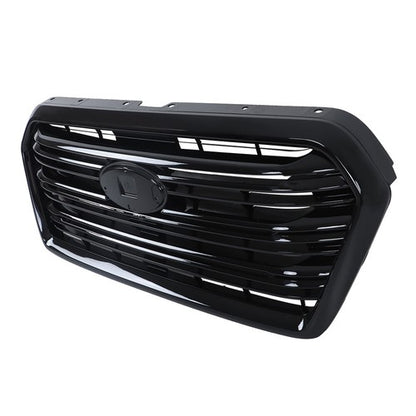 Solid Spare Gloss Black Plastic Front Upper Center Mesh Grille For Subaru Ascent 2019-2022