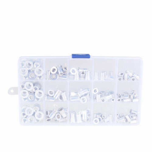 Solid Spare 150 Pack Aluminum Rivet Nut Kit Rivnut Nutsert Standard Inch SAE Imperial