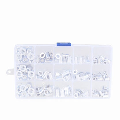 Solid Spare 150 Pack Aluminum Rivet Nut Kit Rivnut Nutsert Standard Inch SAE Imperial