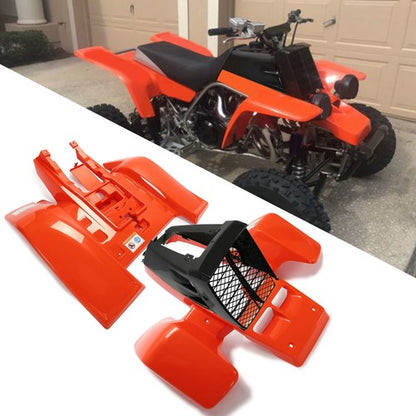 Solid Spare For Yamaha Banshee 350 Fenders + gas tank Plastics Kits+ Radiator grille Orange