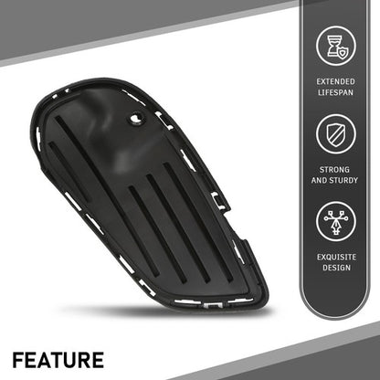 Solid Spare Front Bumper Insert Fog Light Cover Fit For 2015-2018 Mercedes Benz C-Class