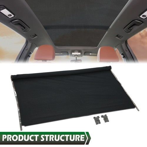 Solid Spare Fit For VW Volkswagen Tiguan Jetta Audi Q5 Black Sunroof Shade Cover Assembly