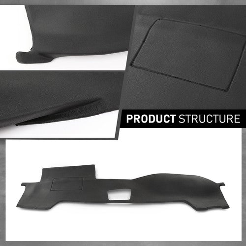 Solid Spare TPE Dash Cover Dashboard Overlay Fit For 03-09 Toyota 4Runner W/ Speaker Holes