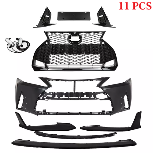 Fit Lexus IS250 IS350 06-13 Bumper Grill+Lip+Fog Light Conversion to 21+ F-Sport