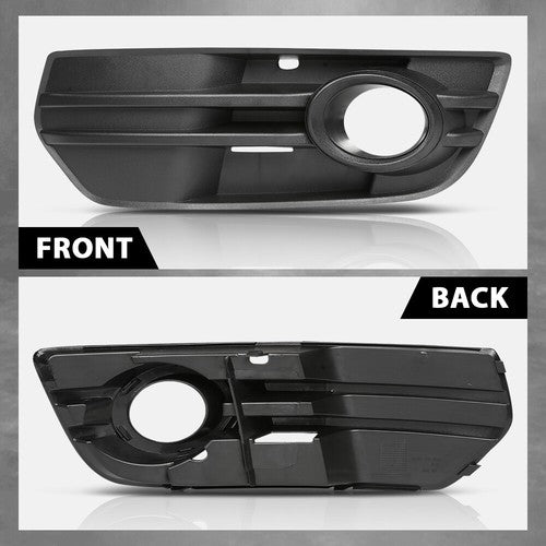 Solid Spare Fit For 2009-2012 Audi Q5 Front Bumper Fog Light Bezel Lamp Trim Left Side