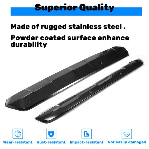 Solid Spare For Toyota RAV4 2019-23 Front Rear Bumper Board Lower Valance Bar Guard 2Pcs