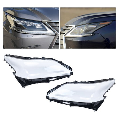 Clear Left & Right Replacement Headlight Lens Covers For Lexus LX570 2016-2019