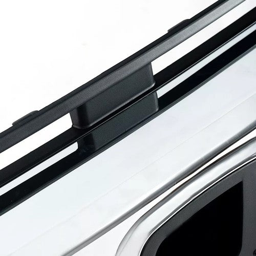 Front Bumper Grille Grill W/Chrome Eyelid Molding For 2016-18 Honda Civic Sedan