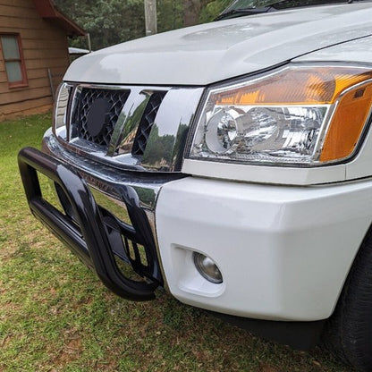 Solid Spare Bull Bar For 2004-2015 Nissan Titan/armada Black Push Bumper Grille Guard