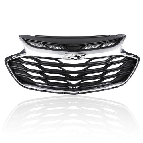 Solid Spare Fit For 2019-2020 Chevrolet Cruze Front Upper Bumper Grille Grill Assembly Black